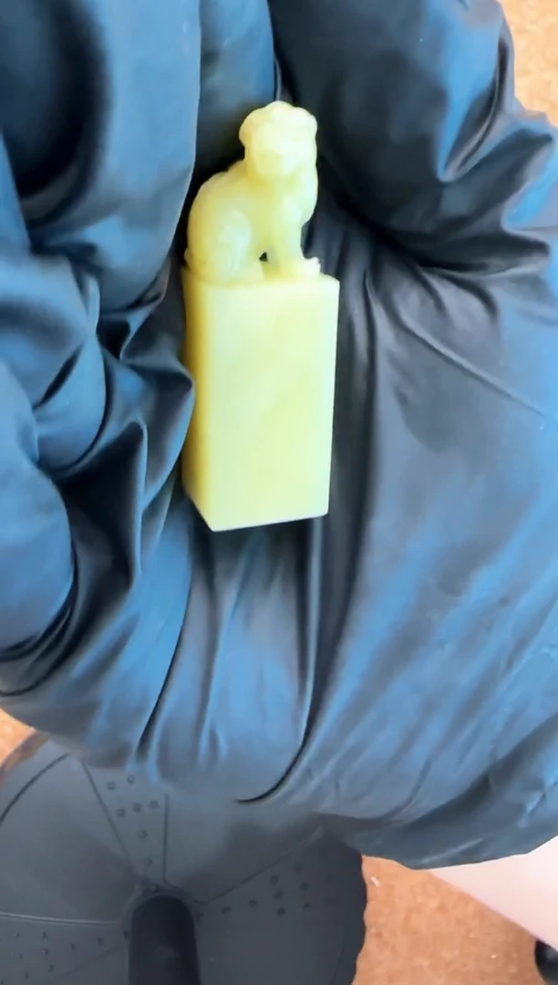 青田石印石1-3 石料 兽钮