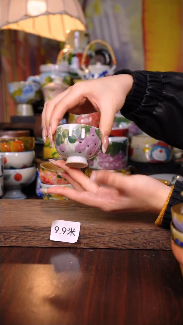 杯子陶泥垚手作 景德镇手工手绘陶瓷器物