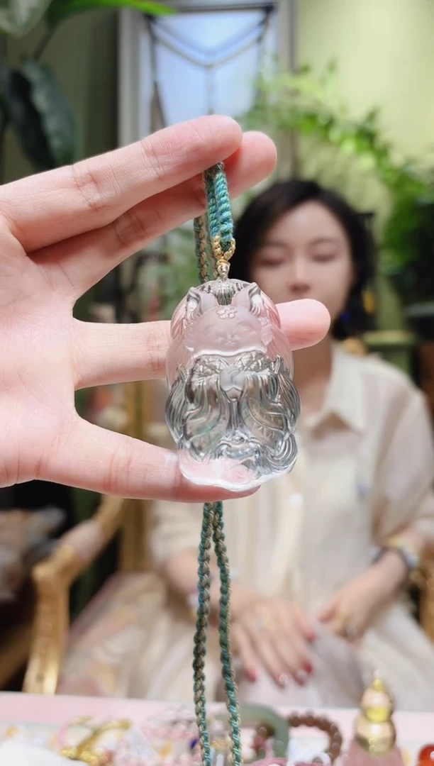 吊坠未镶嵌水晶白水晶凤九吊坠Z