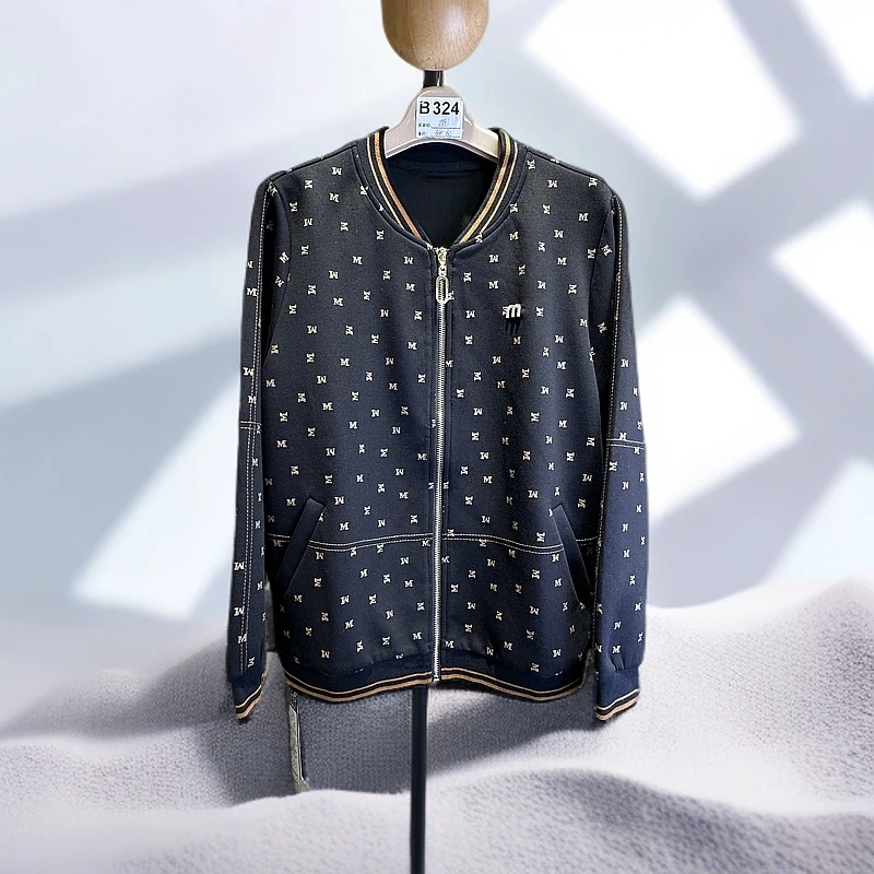 JIANKUAN 高品质女装时尚短款春季印花棒球服上衣JKM35117衣长60