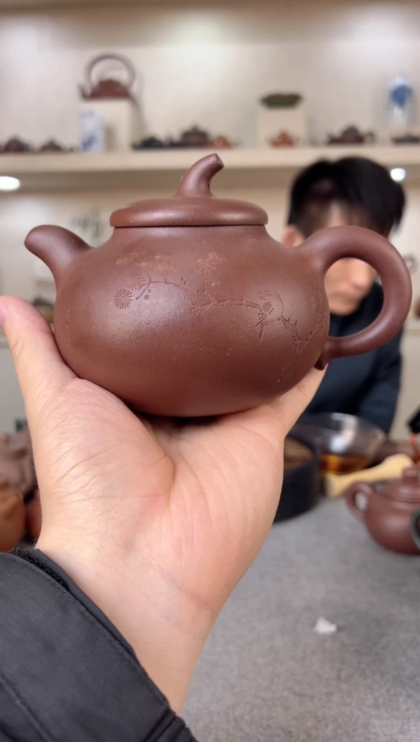 【闪购商品】紫砂茶壶相扑 紫泥 半手工