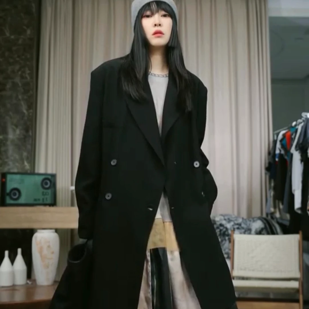 infobyfive早秋新款花朵复古港风小黄内衬西装一店NF0507501