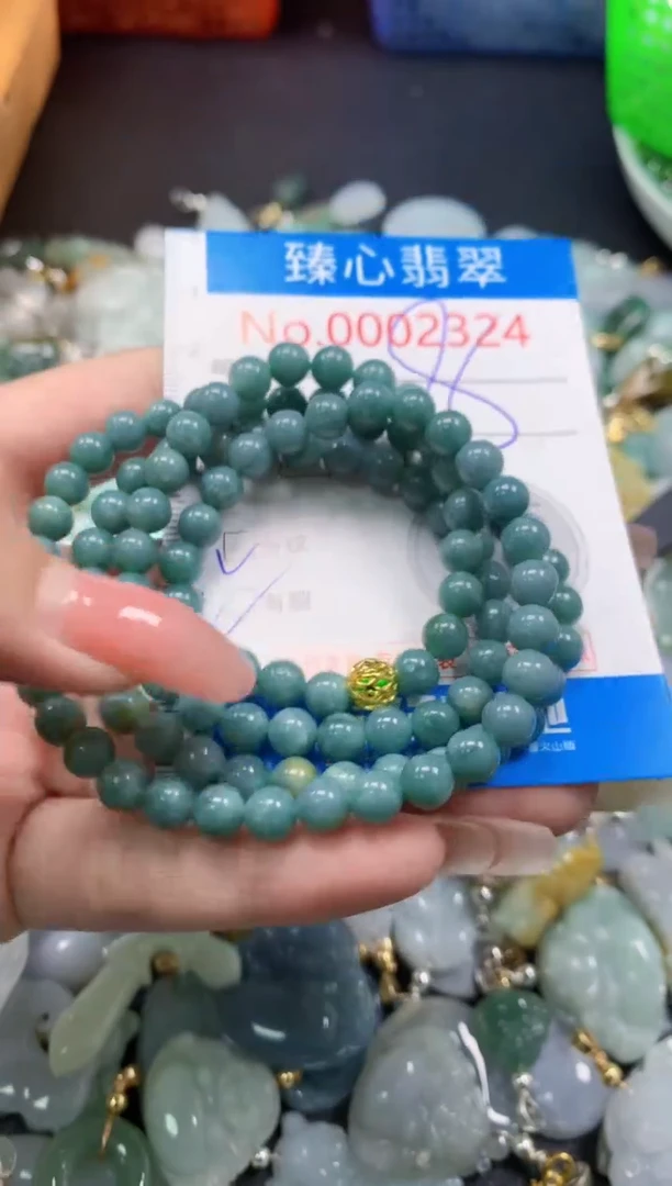 翡翠未镶嵌颈饰2324