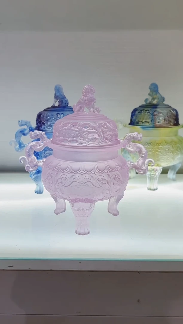 手工艺品琉璃古法琉璃帝王炉