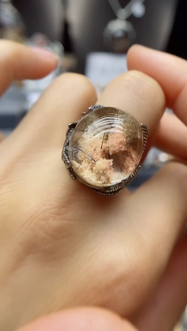 银S925镶嵌珠宝半成品水晶定制定制