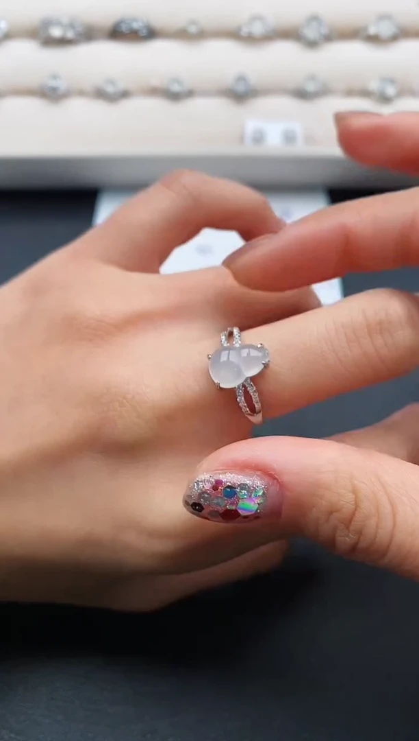 银S925镶嵌戒指翡翠111111111+2