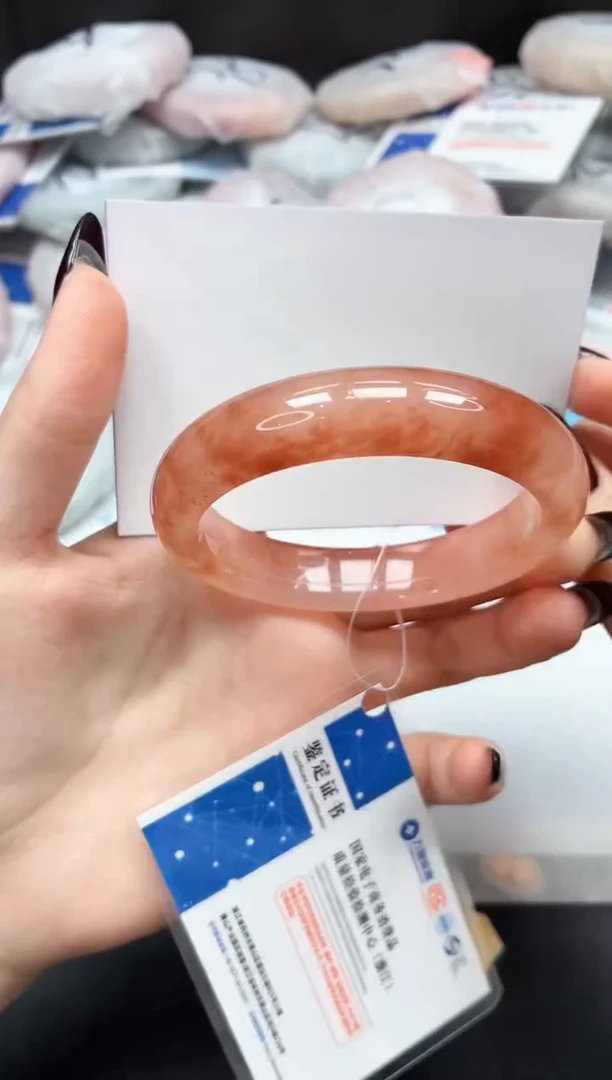 未镶嵌手镯石英质玉36/桃花58.1