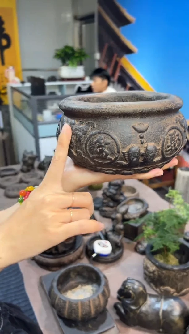 陶土【火山泥】聚宝盆