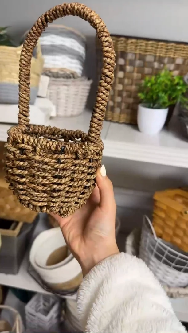 微瑕捡漏编织小提篮