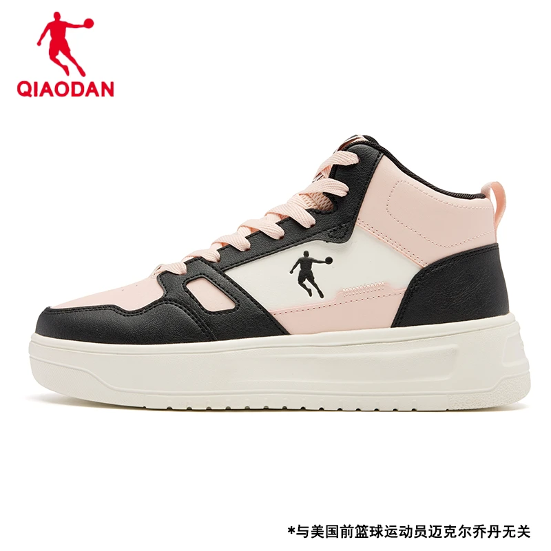 乔丹2025年秋季新款革面时尚小白龙百搭小白鞋厚底增高板鞋