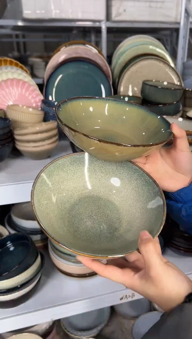 陶瓷外贸尾货瑕疵满20包邮X2 菜碗组合