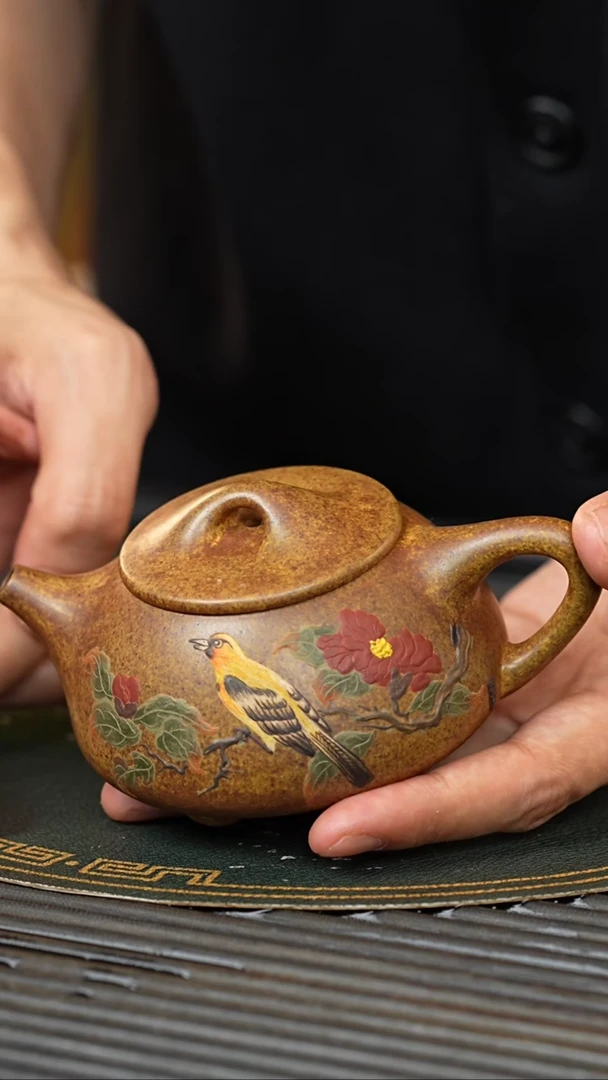 【闪购商品】紫砂茶壶YJB 柴烧 石瓢 200cc