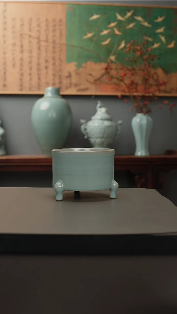 原产地原矿   三足炉