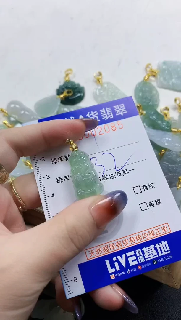 颈饰未镶嵌翡翠天然A货翡翠