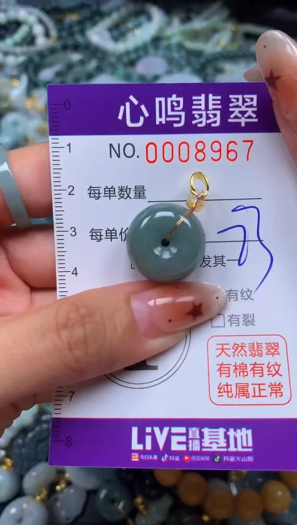 翡翠未镶嵌颈饰闪购008967