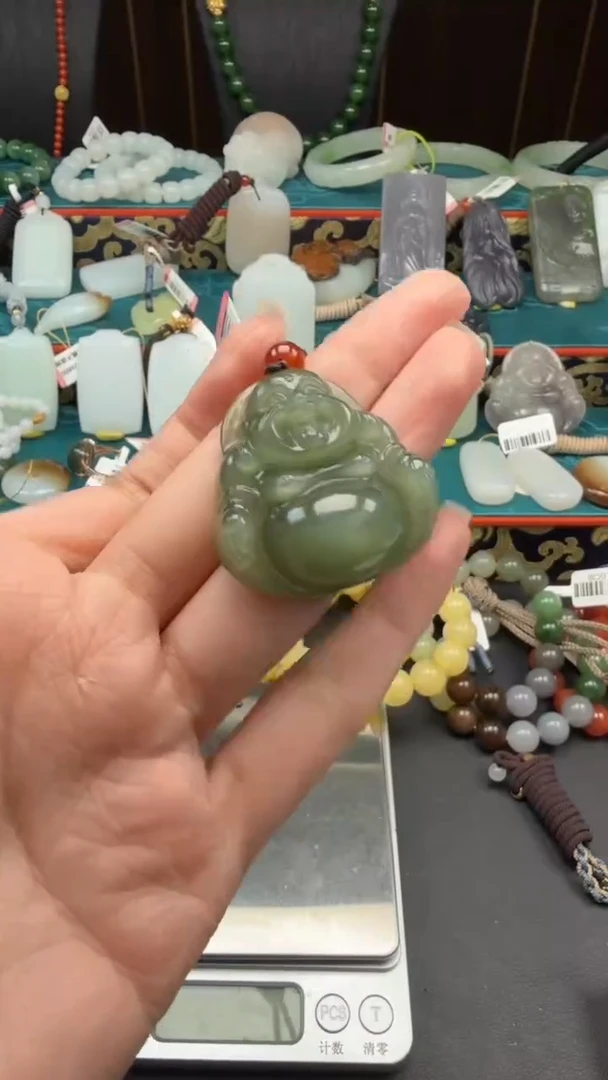 和田玉未镶嵌颈饰h010吊坠