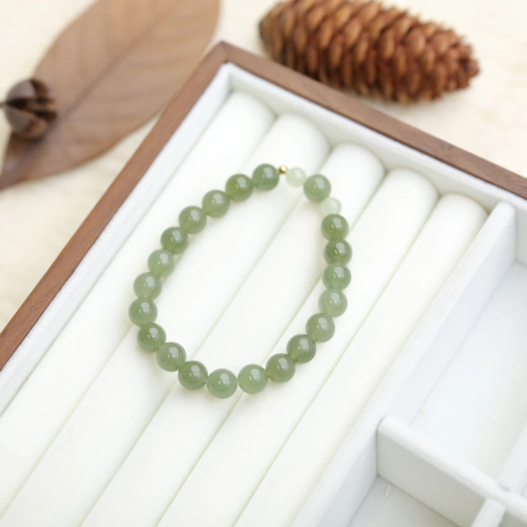 【云边】湖水绿8mm 18k配饰手串（多样性发货）