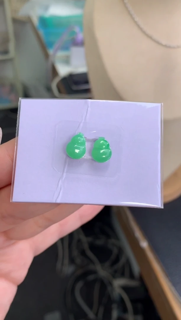 未镶嵌定制翡翠一对葫芦