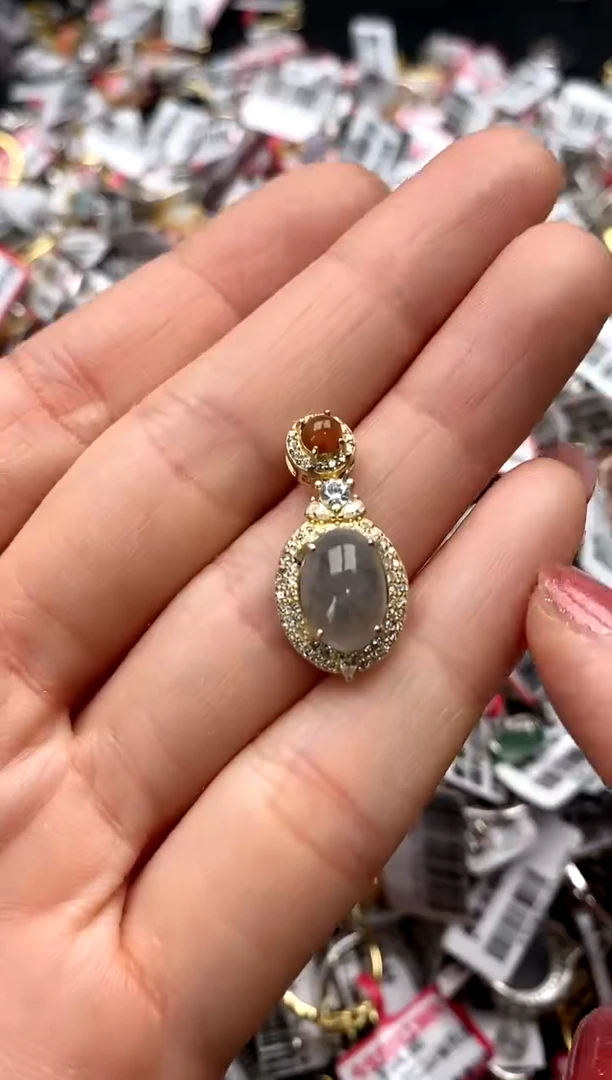 【闪购商品】翡翠戒指银S925镶嵌555555    4