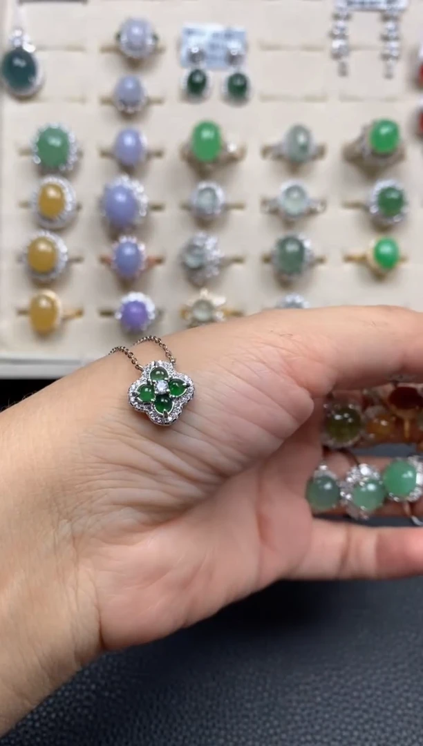 【闪购商品】翡翠戒指银S925镶嵌111111