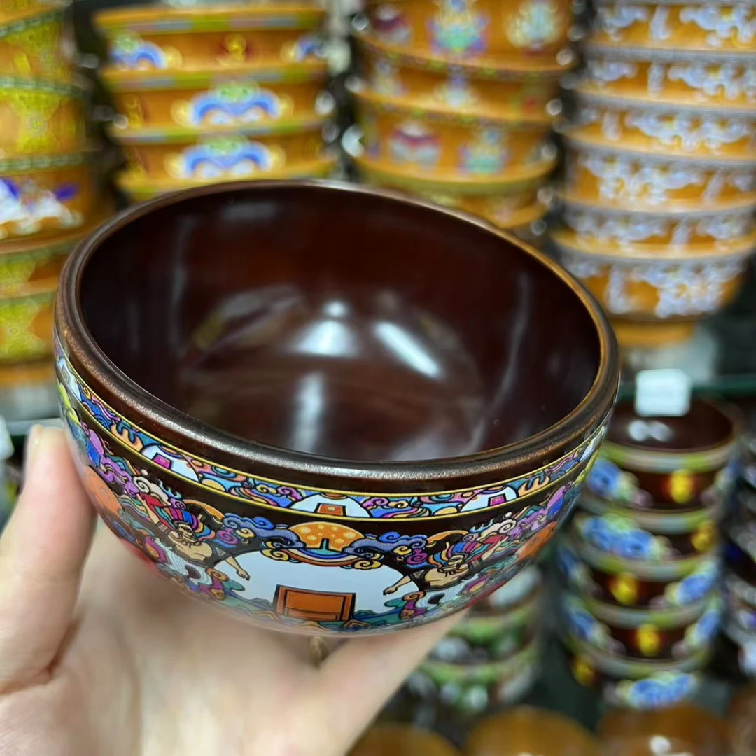 【2025】新款蒙古元素木碗复古家用碗