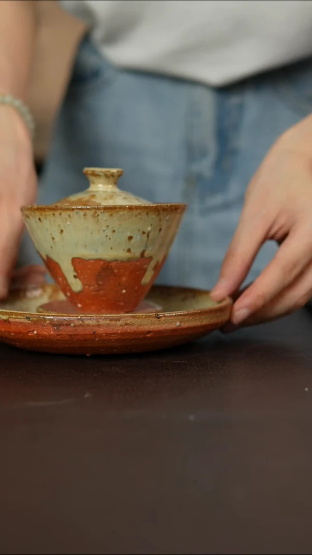 杯景德镇柴烧手作瑕疵