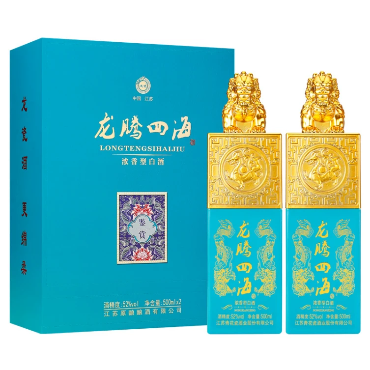 苏冠（一箱2瓶）苏冠龙腾四海鉴赏白酒52度500ML52度