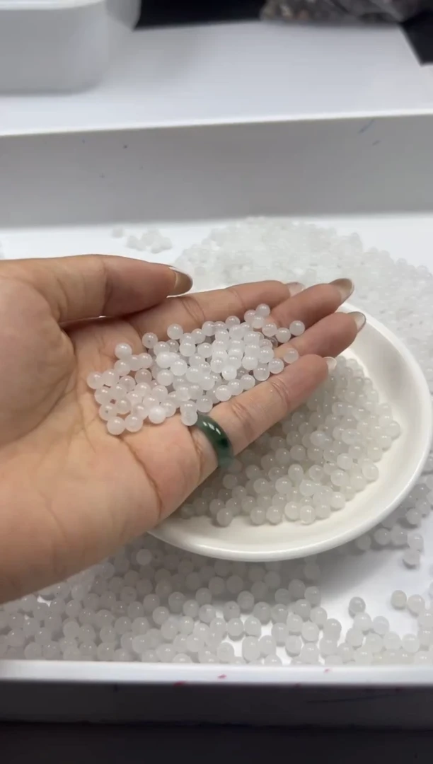 和田玉未镶嵌颈饰w2661白玉4mm*40颗