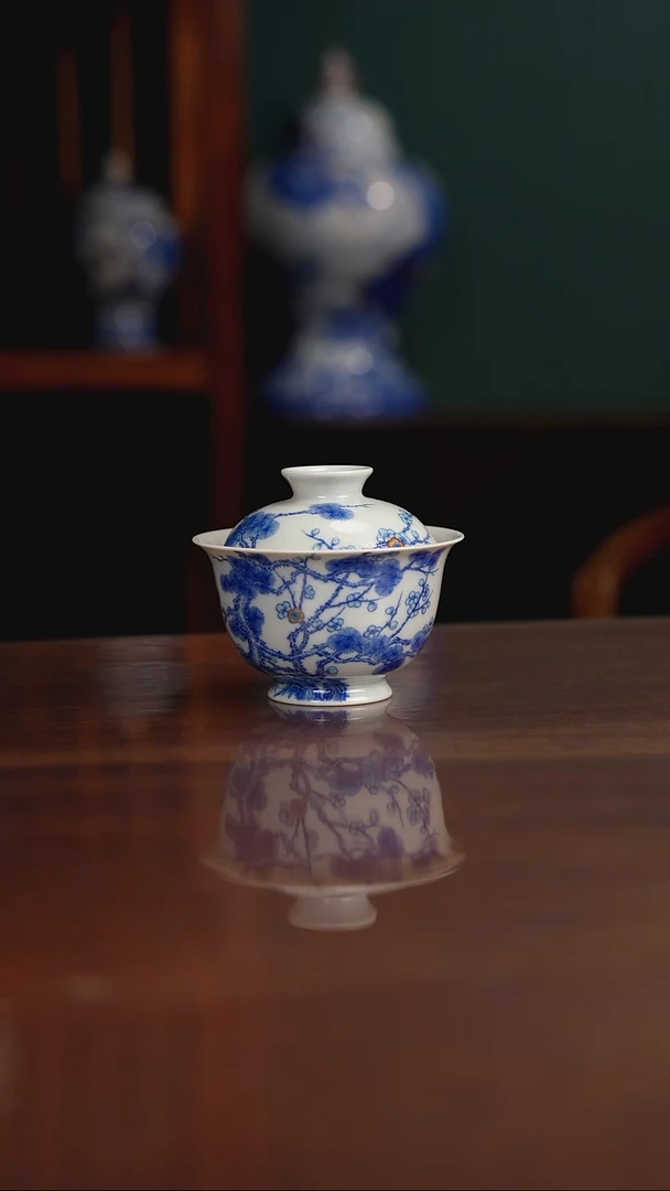 空山明月 新斗彩 松竹梅