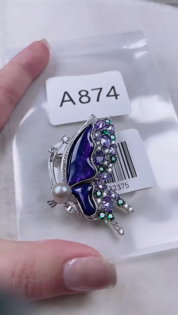 【闪购商品】海水珍珠胸针未镶嵌A874