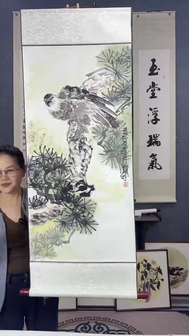 国画120*45吴铁成作品