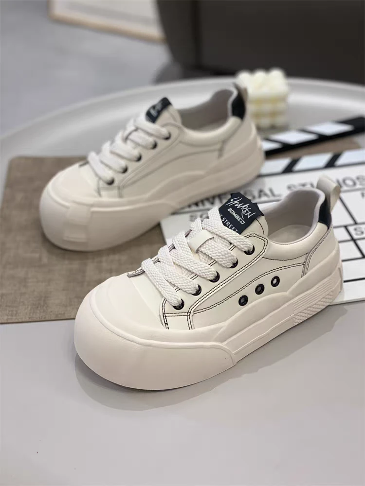 1888-1新款真皮厚底板鞋