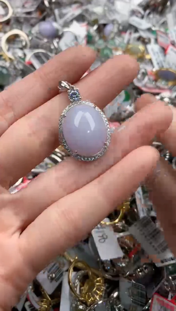 银S925镶嵌戒指翡翠4444-----9