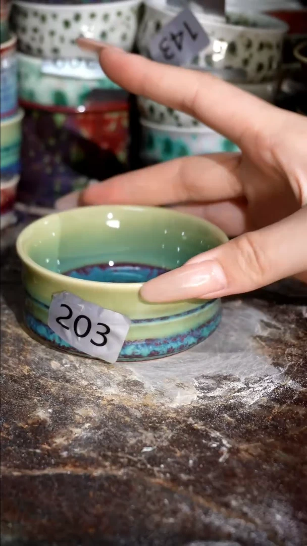 摆件精品窑变钧瓷茶器