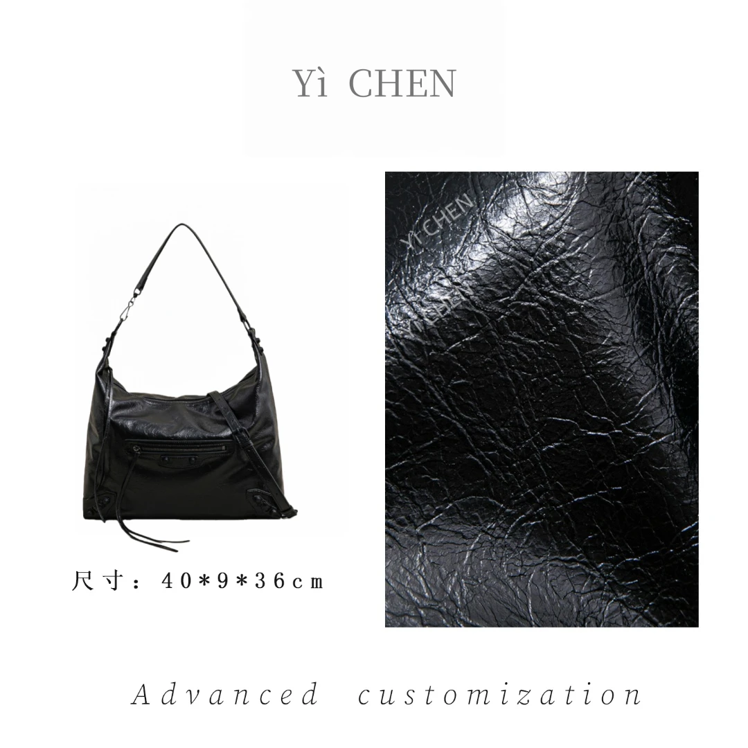 【Yì CHEN】SK-63211-黑色 简约时尚女士新款轻奢单肩斜跨包