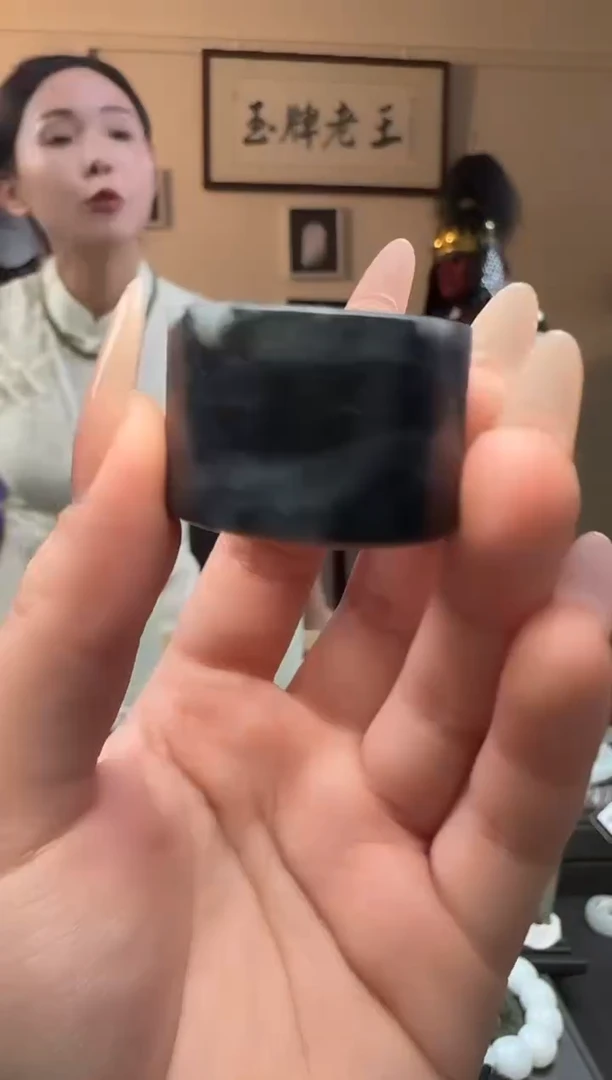 【闪购商品】和田玉扳指未镶嵌青花扳指23