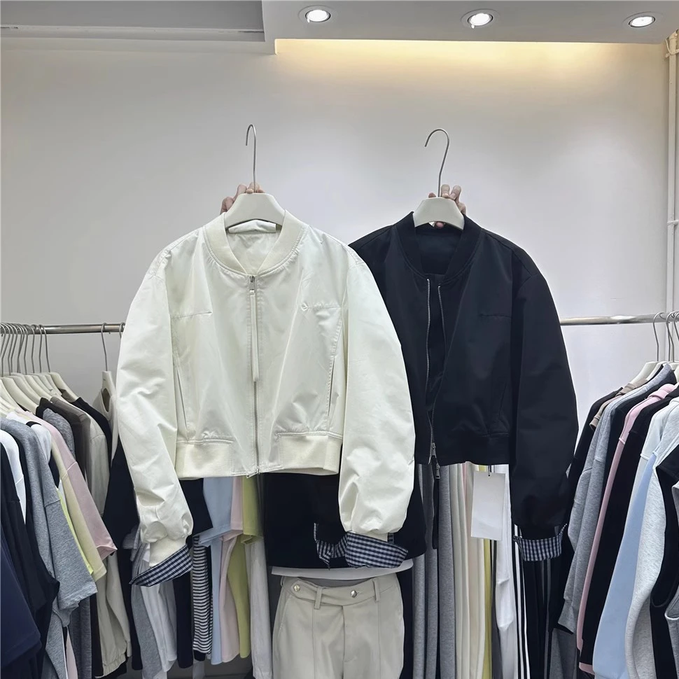 韩版夹克百搭宽松休闲小个子外套女装2025秋季棒球服短款上衣运动