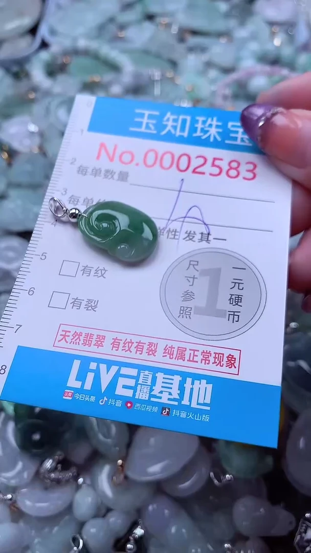 翡翠未镶嵌吊坠(不含链)2583