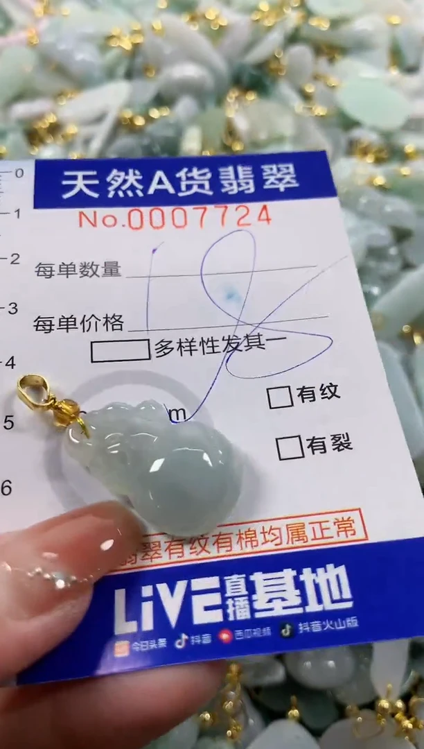 颈饰未镶嵌翡翠天然A货翡翠