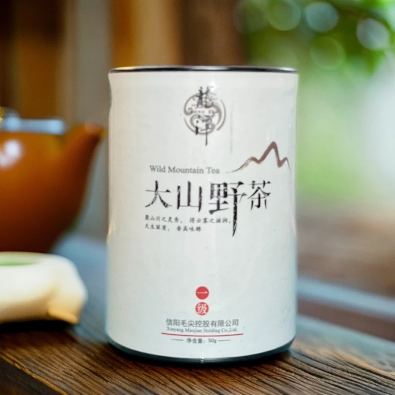 龙潭精选大山野茶传统炒制50g精美装优质信阳毛尖野茶