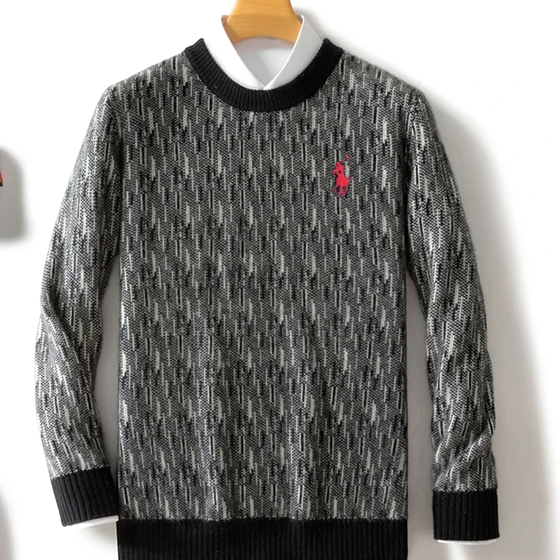 ZHANGLIXI秋冬百搭日常男女休闲商务纯羊毛衫YM-QHDLW-8053