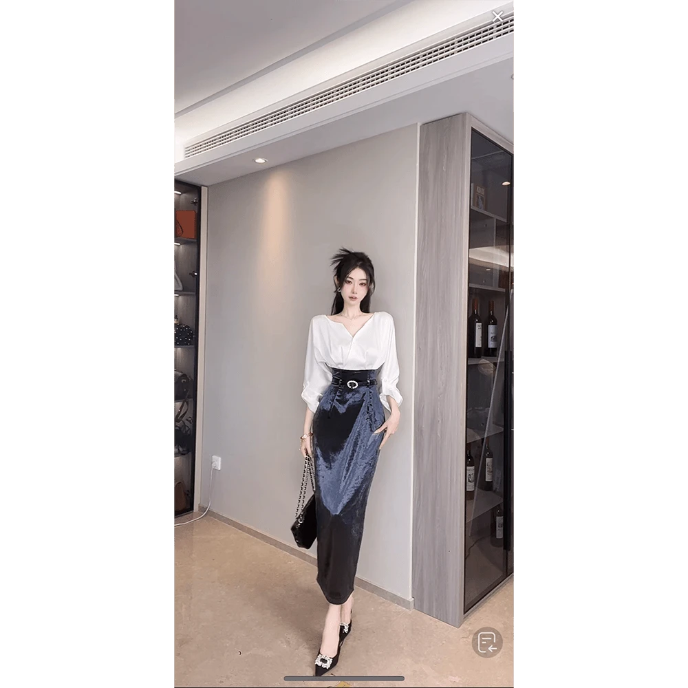 【宠粉专场】Julia 丝绒拼接假两件连衣裙DYYK-23061178