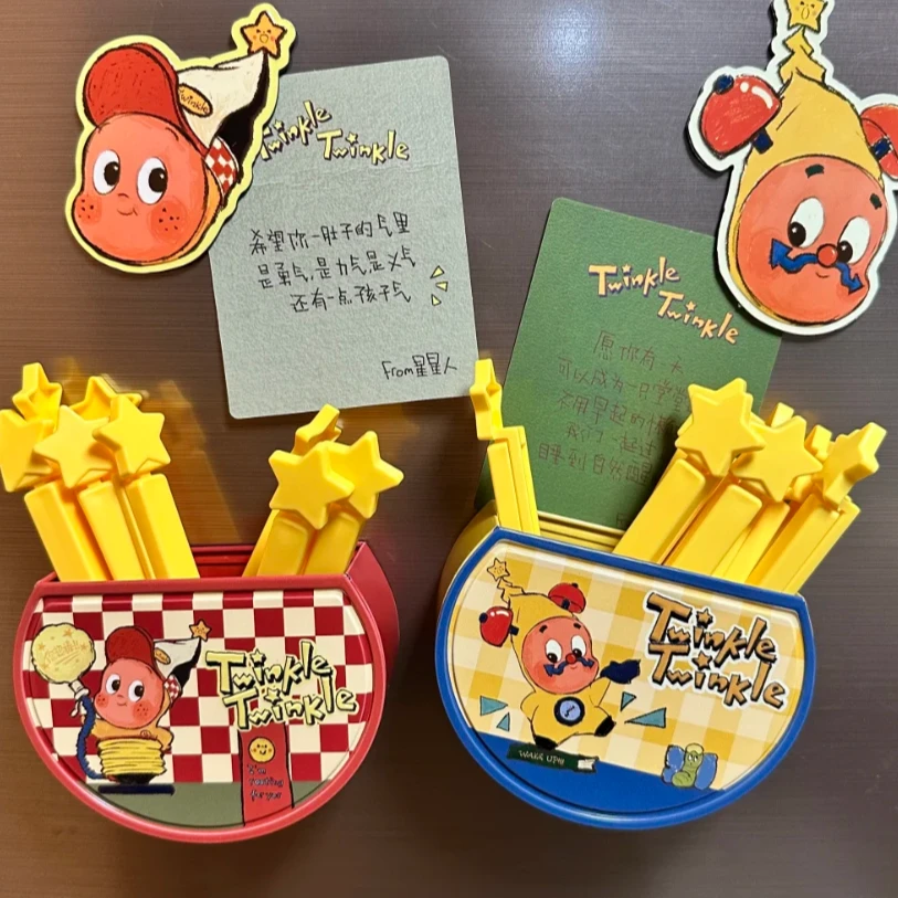 POP MART/泡泡玛特星星人封口夹磁吸收纳盒套组盲盒