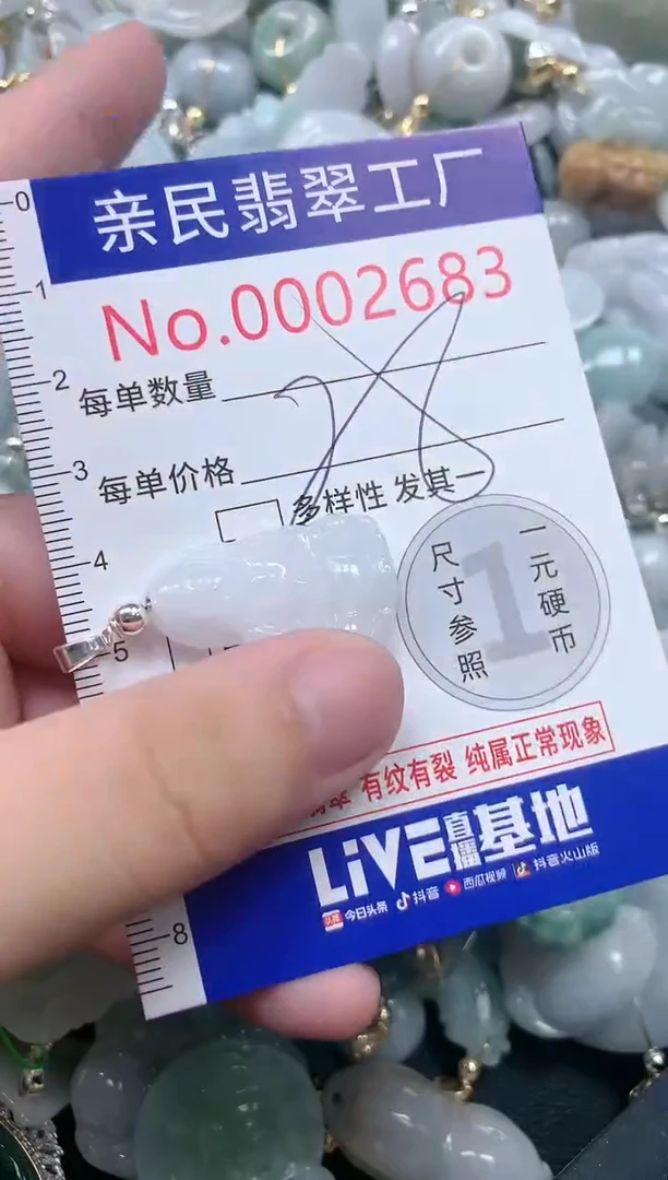 翡翠未镶嵌吊坠(不含链)2683