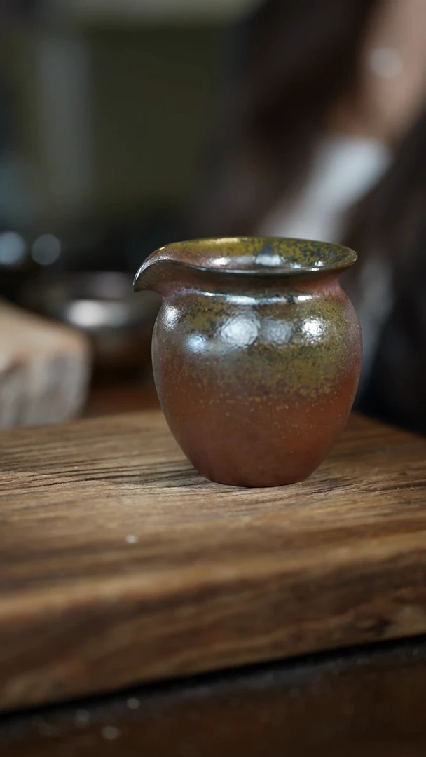 龙窑浪鬼柴烧-公道杯