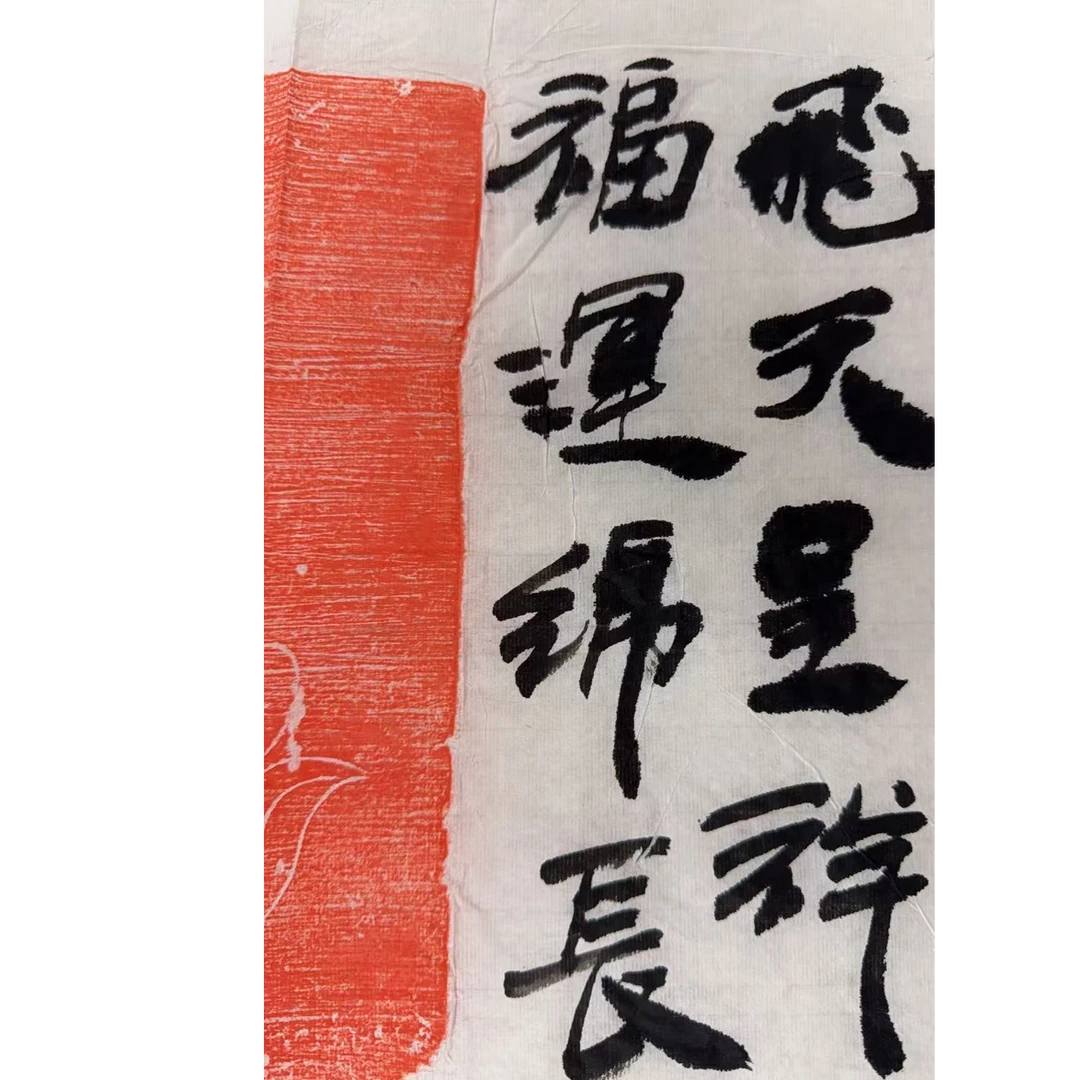 赵院长现场书法作品飞天呈祥