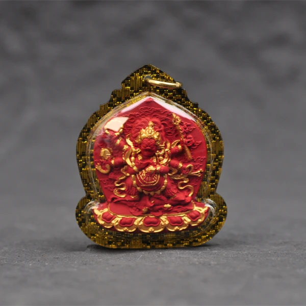 【金泓福利】纯手工制作药泥素擦香灰描金素擦亚克力壳吊坠送脖挂绳