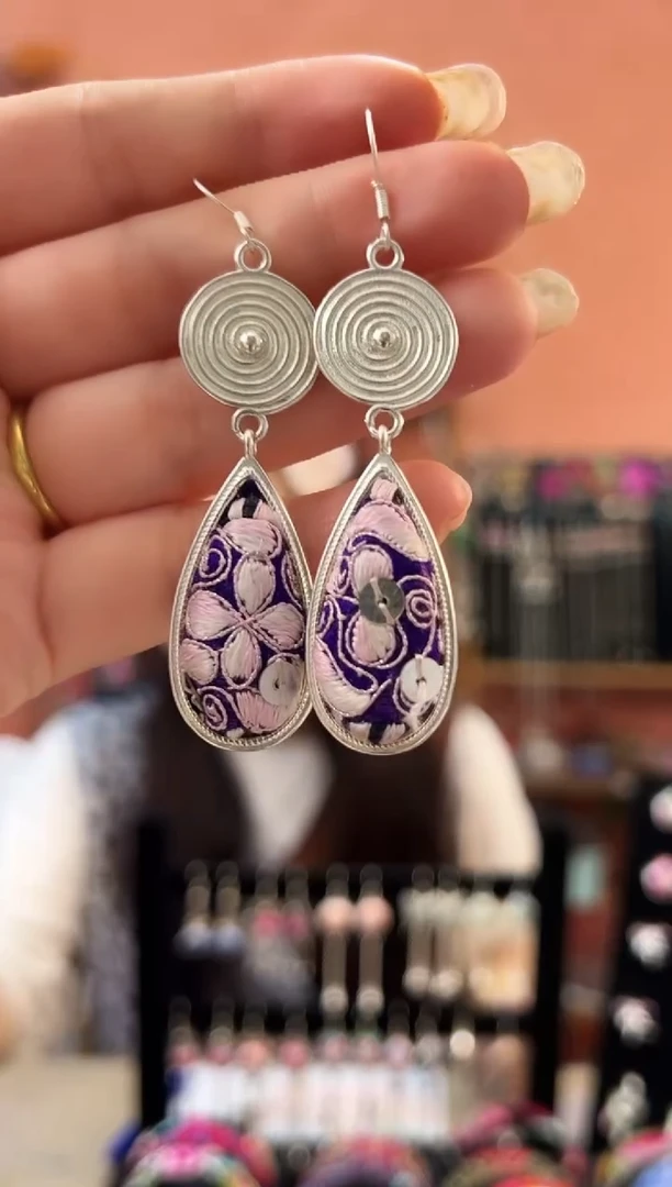 织绣艺枝独绣老绣饰品215