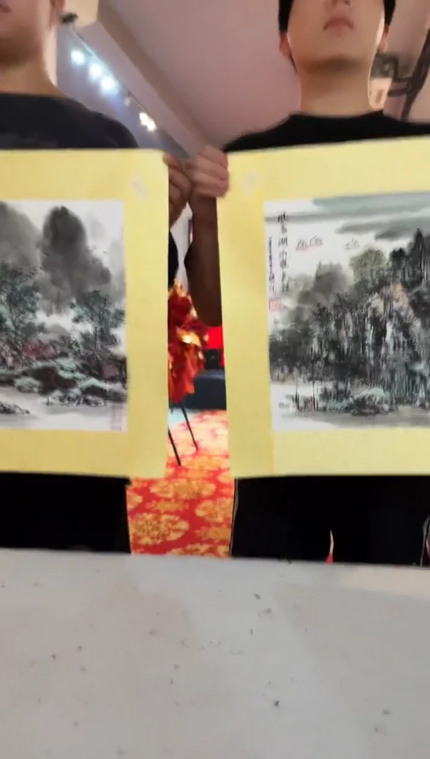 国画洪明道精品作品