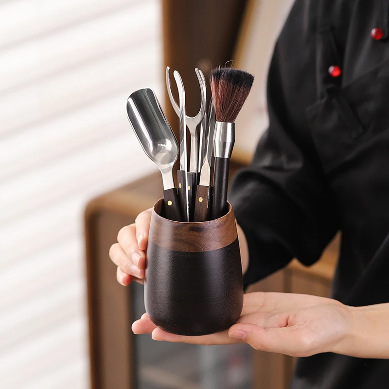 电木茶道六君子套装泡茶用品大全茶则茶刀茶夹子茶刷功夫茶具配件